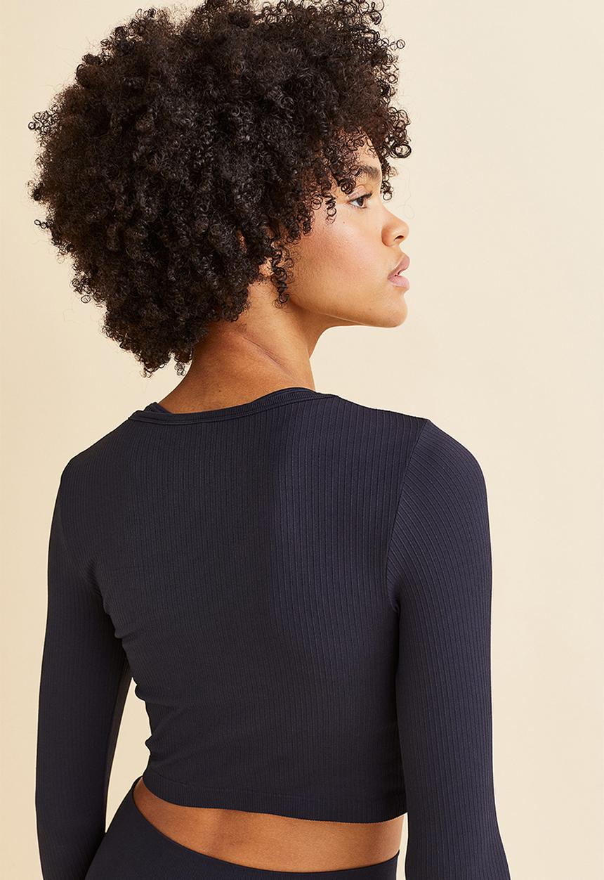 H&M - Seamless sports top in drymove™ - navy blue