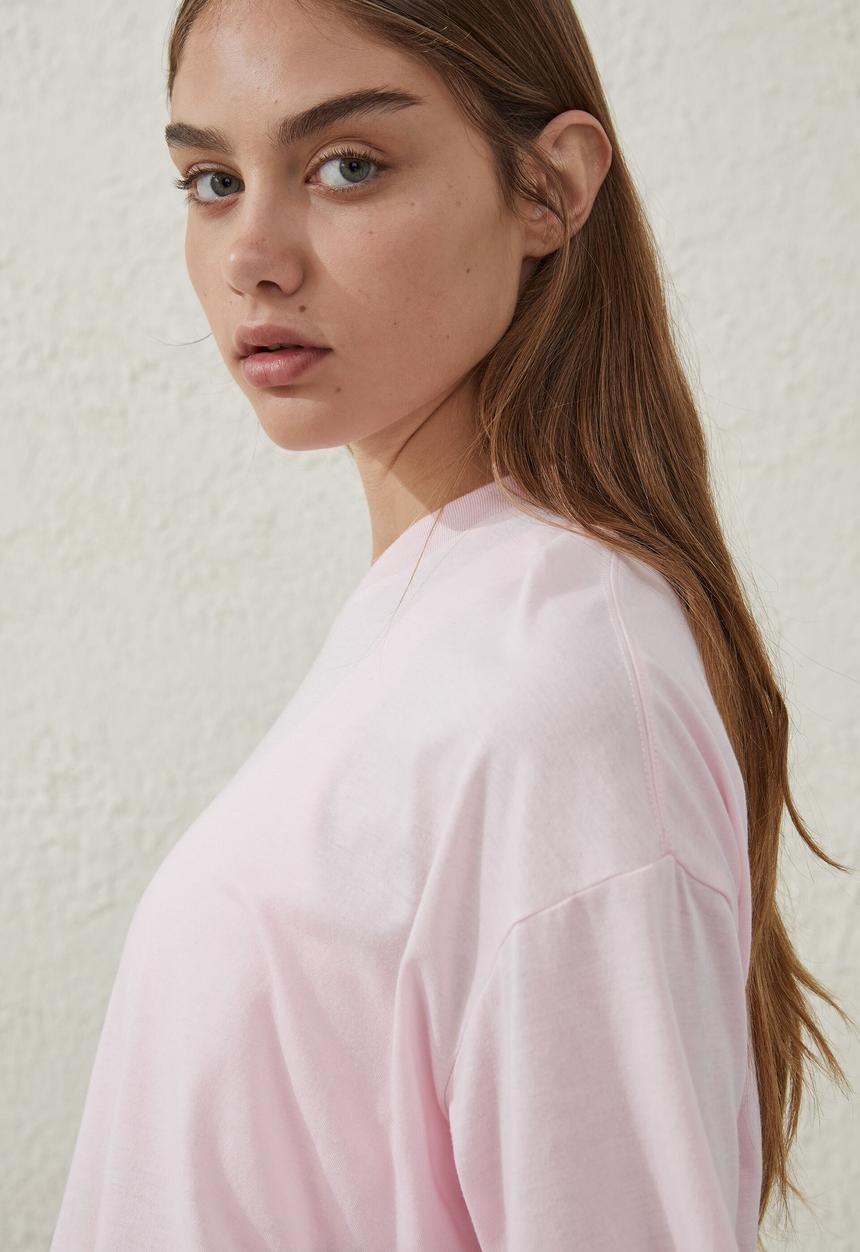 Cotton On - Relaxed active recycled T-shirt - blushing bride