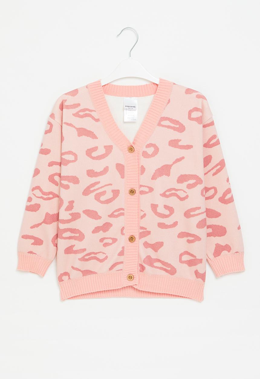 Pop Candy - Animal print cardigan - pink