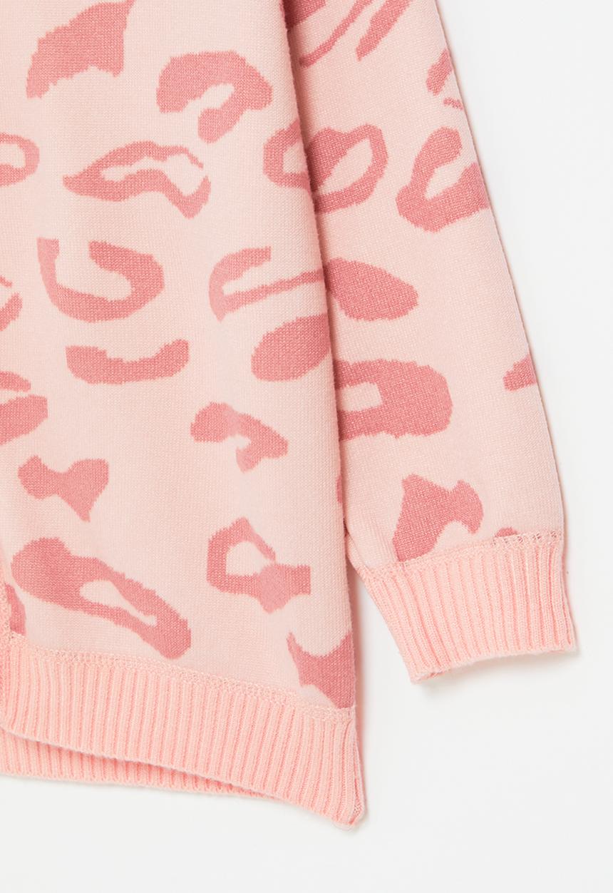 Pop Candy - Animal print cardigan - pink