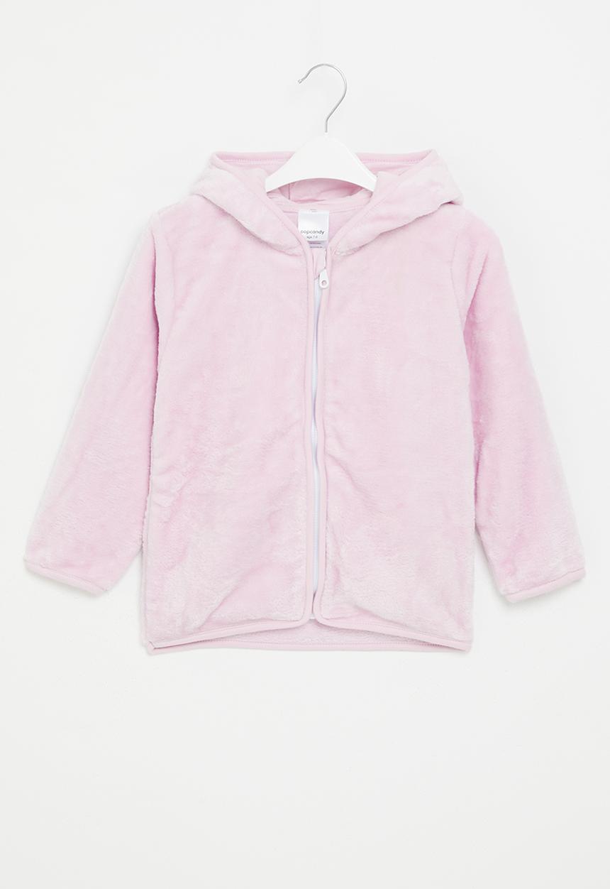 Pop Candy - Girls teddy hooded jacket - lilac