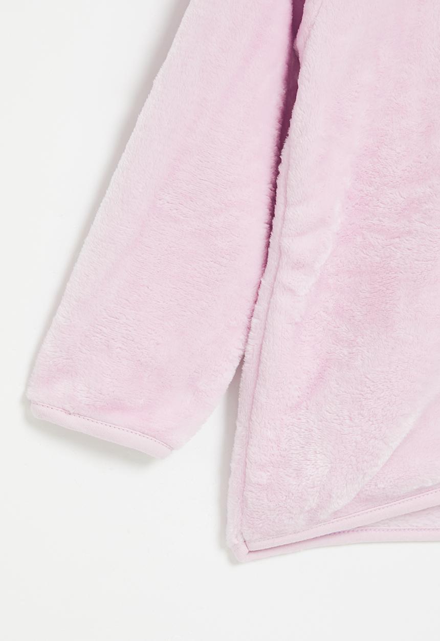 Pop Candy - Girls teddy hooded jacket - lilac