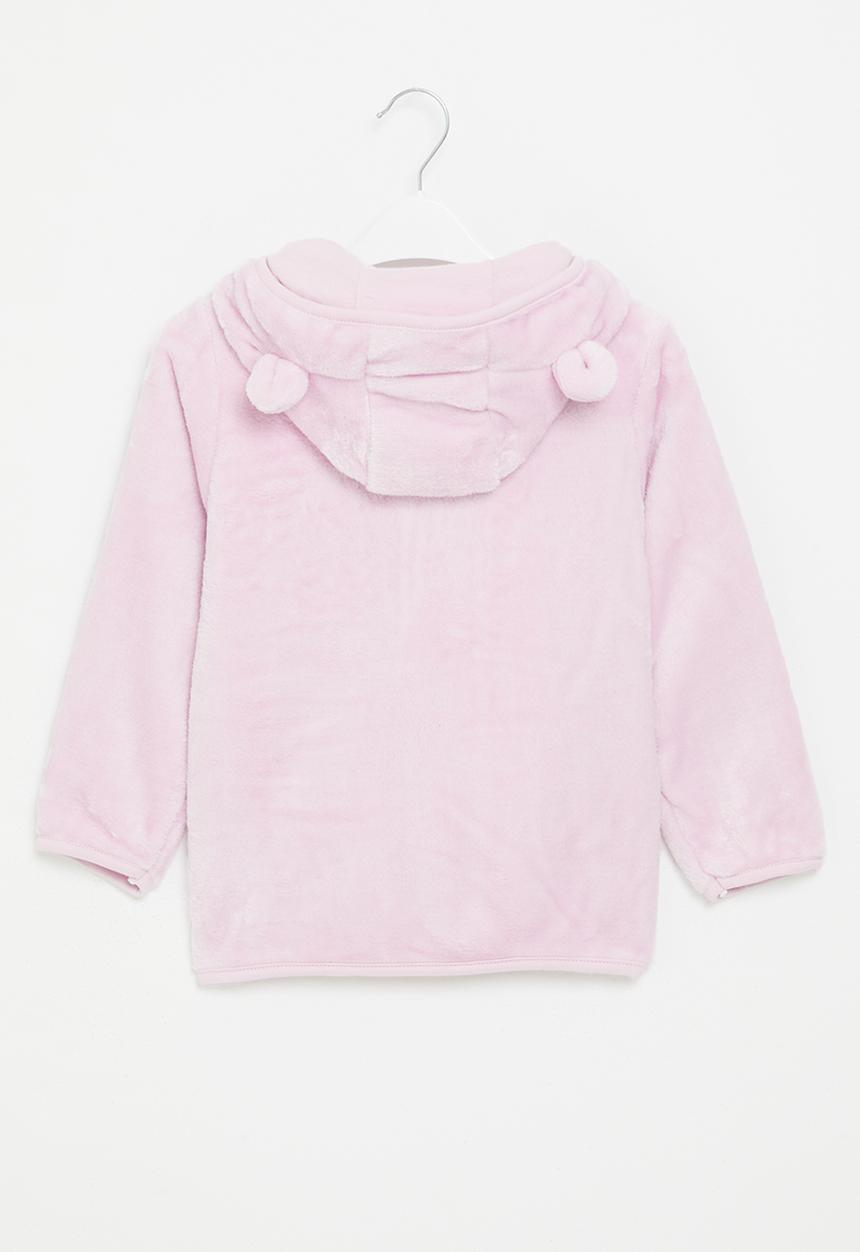 Pop Candy - Girls teddy hooded jacket - lilac