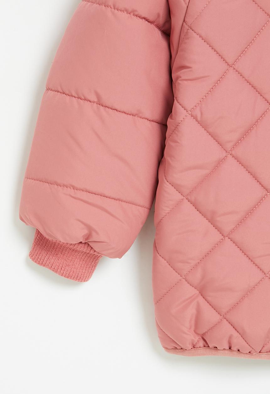 Pop Candy - Quilted puffer jacket with hood - pink