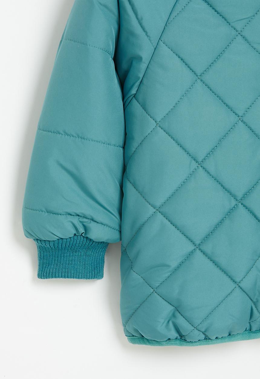 Pop Candy - Quilted puffer jacket with hood - blue