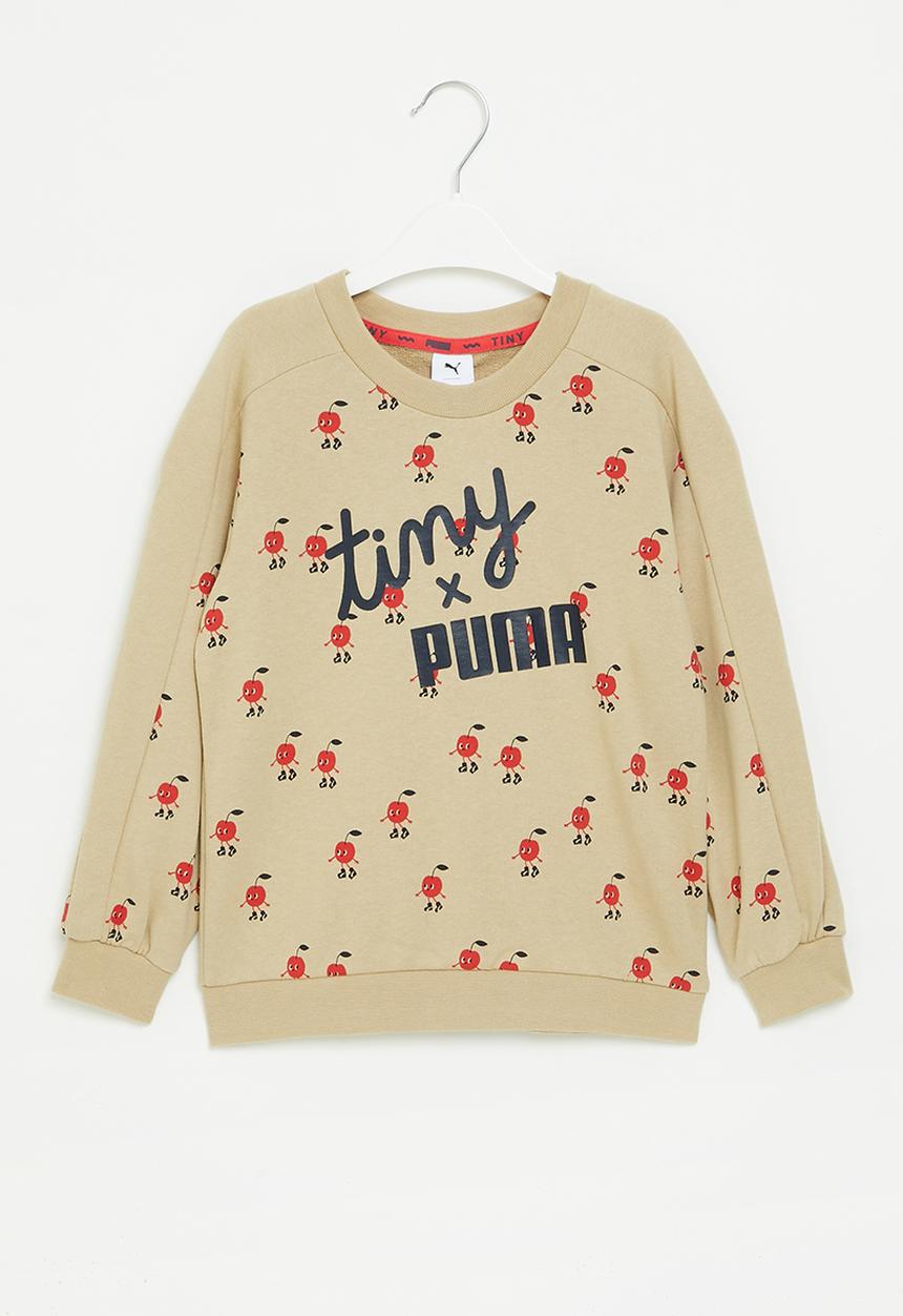 PUMA - Puma x tiny aop crew tr - safari-aop