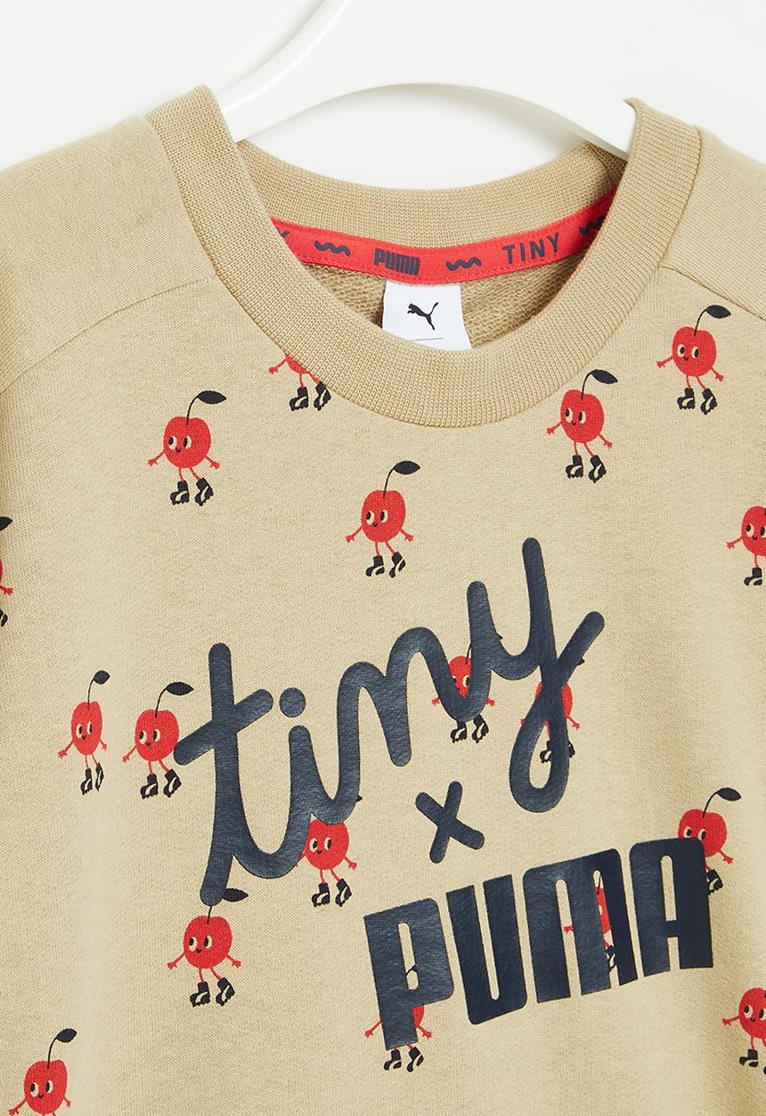PUMA - Puma x tiny aop crew tr - safari-aop