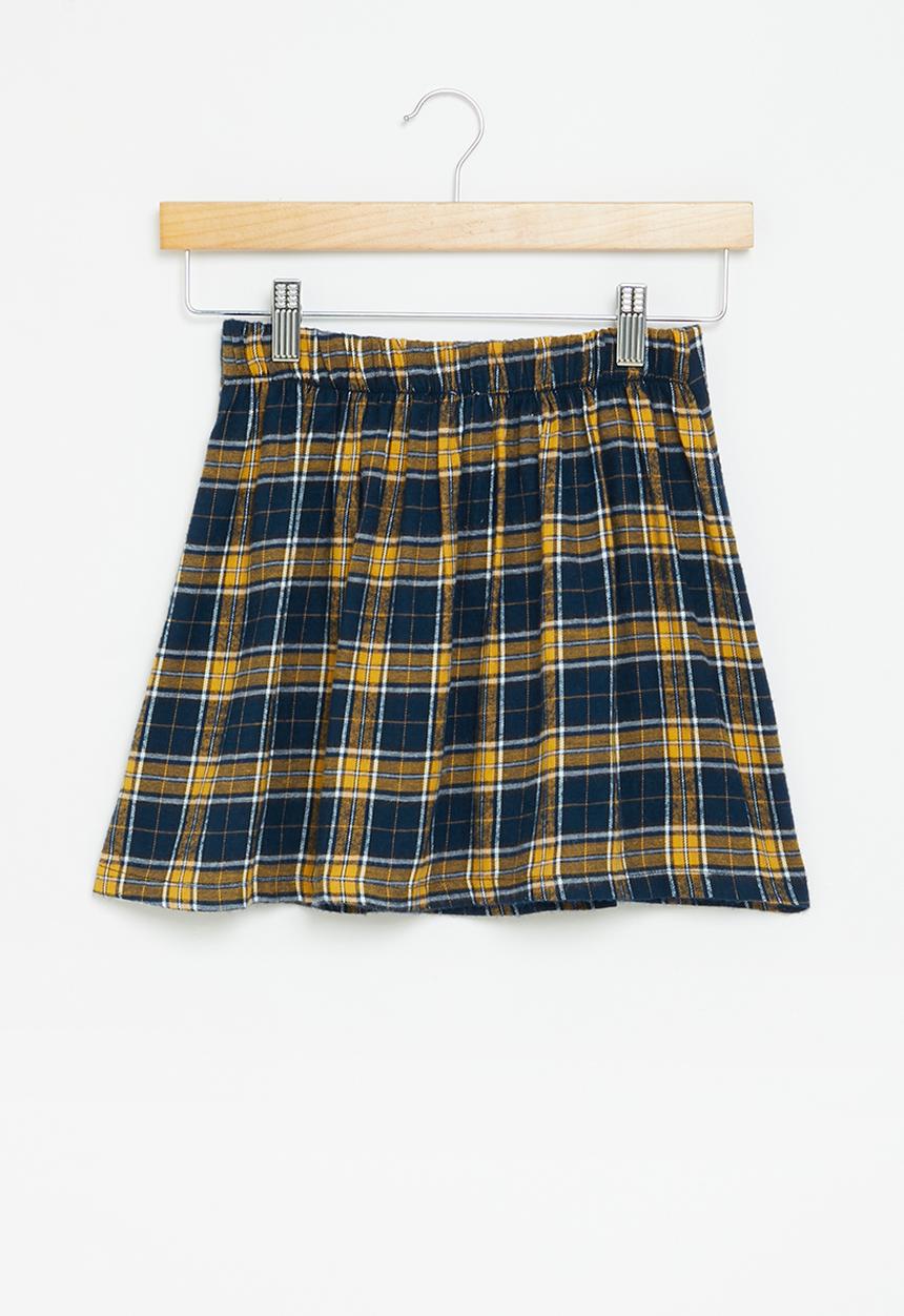 Superbalist - Check skirt - mustard check 