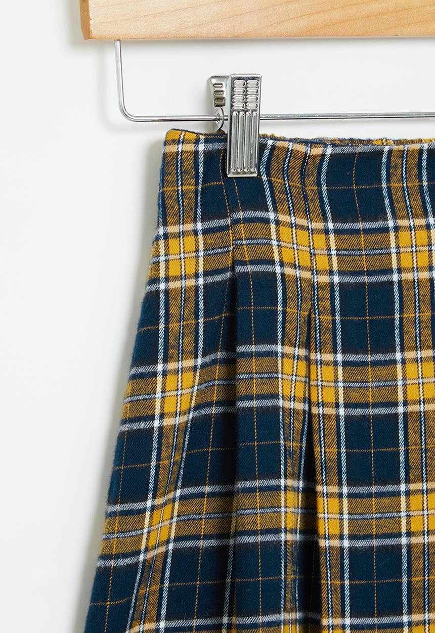 Superbalist - Check skirt - mustard check 