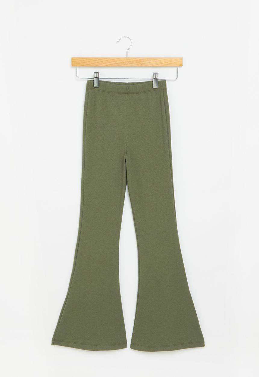 Superbalist - Flare rib leggings - sage