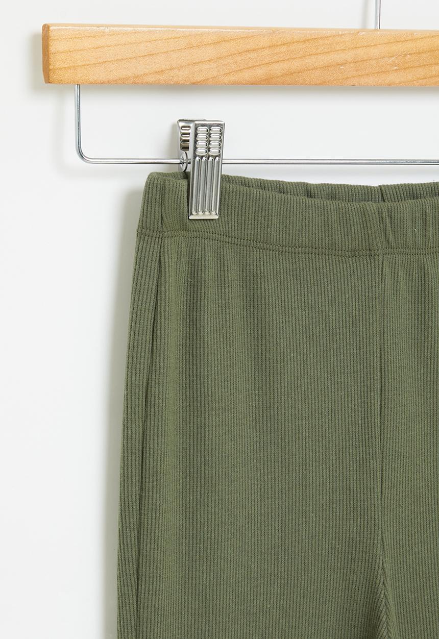 Superbalist - Flare rib leggings - sage