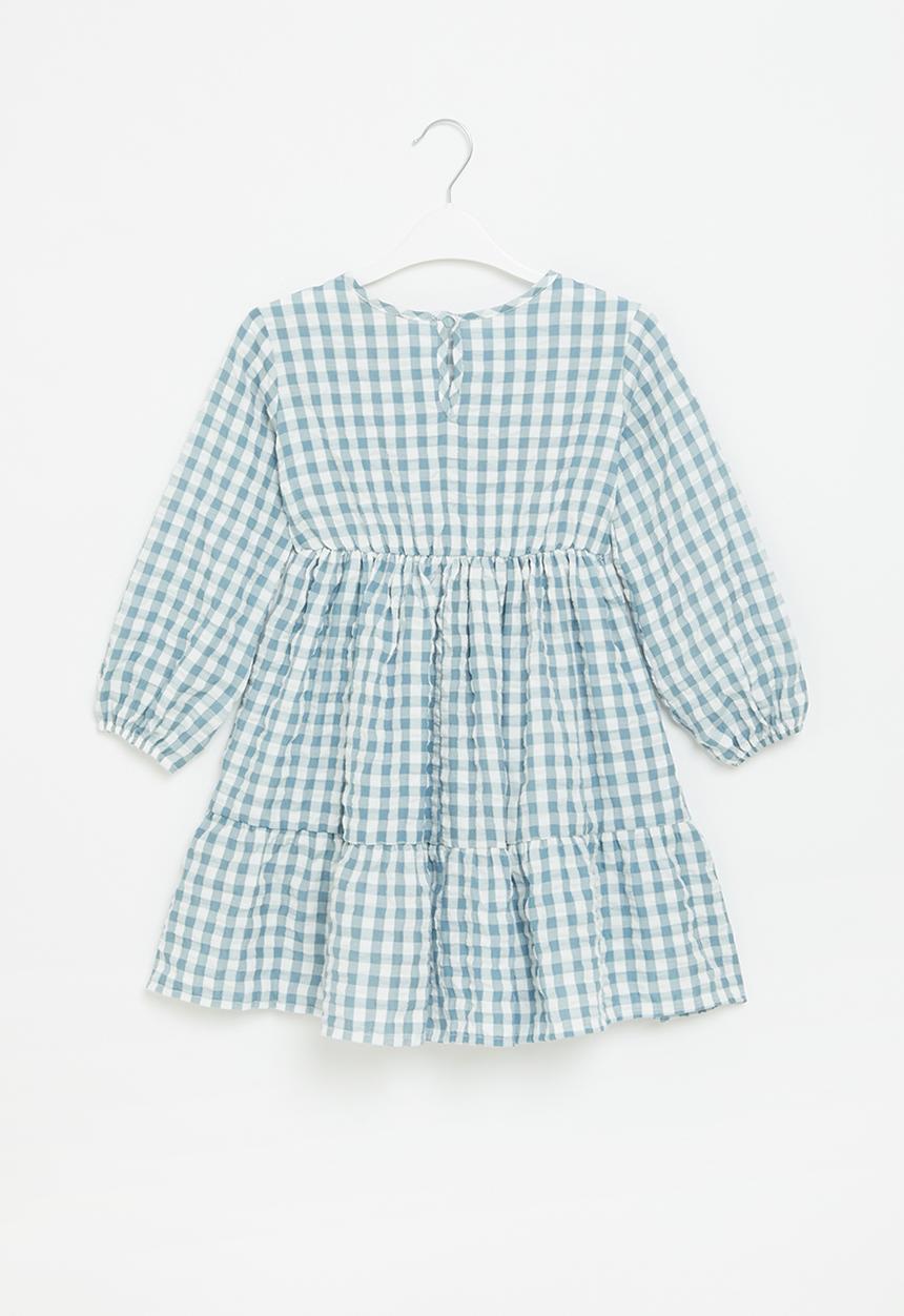 Superbalist - Tiered button through dress - blue