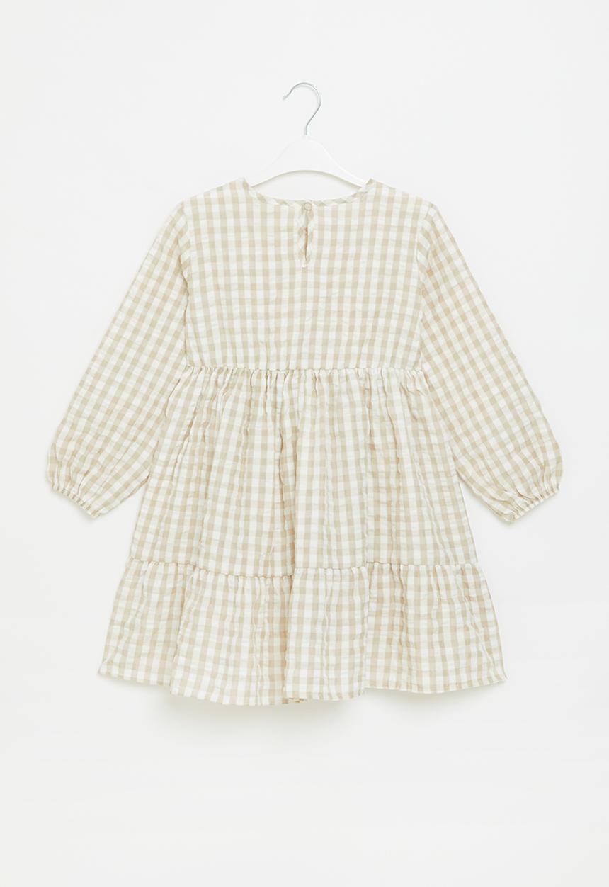 Superbalist - Tiered button through dress - brown