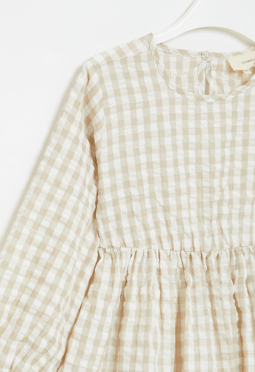 Superbalist - Tiered button through dress - brown