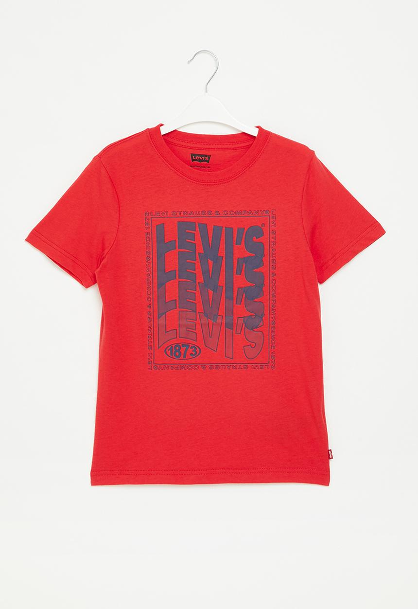 Levi’s® - Lvb wavy logo tee shirt - tomato