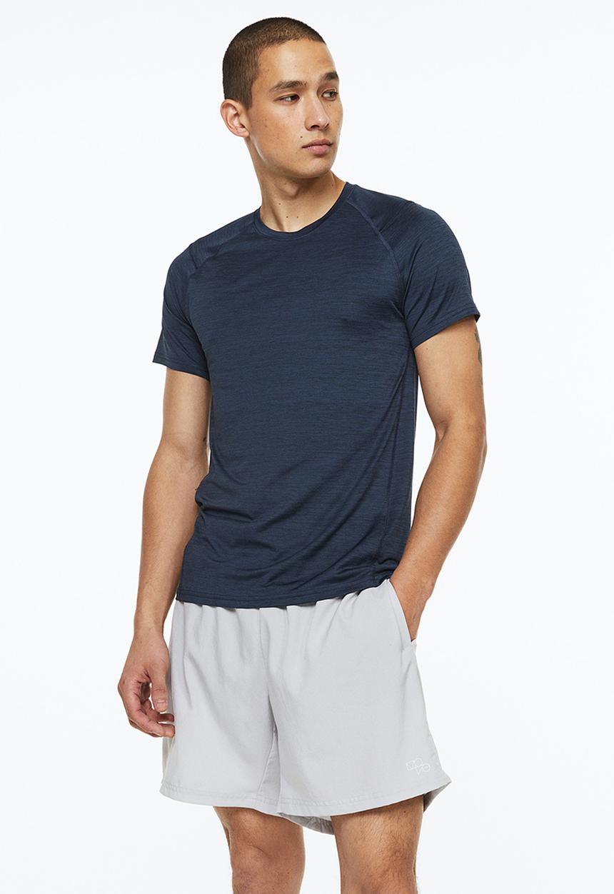 H&M - Sports top in drymove™ - dark blue marl