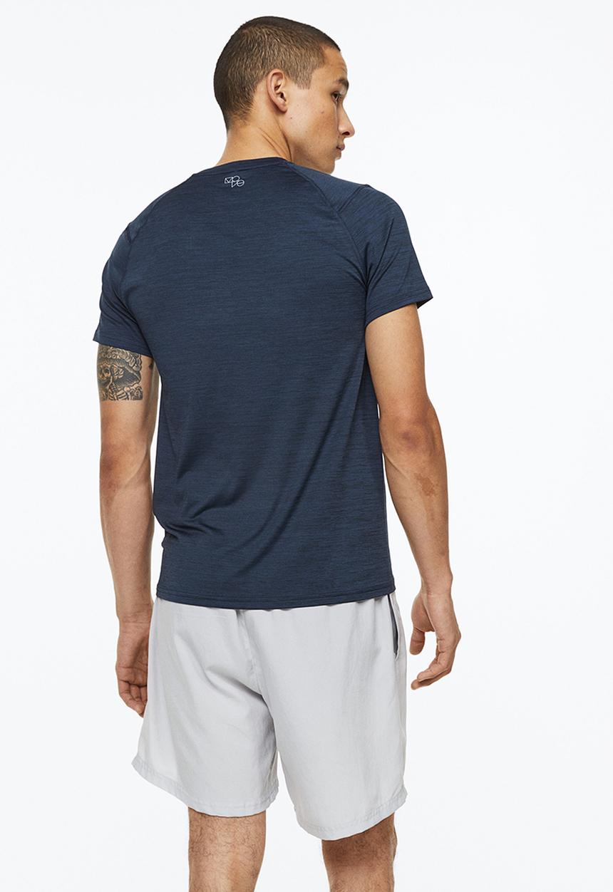 H&M - Sports top in drymove™ - dark blue marl