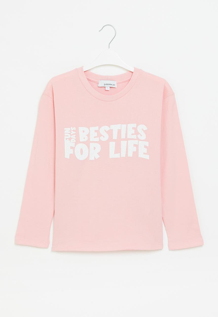 Superbalist - Girls graphic tee - light pink