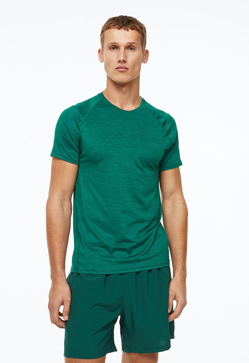 H&M - Sports top in drymove™ - green marl