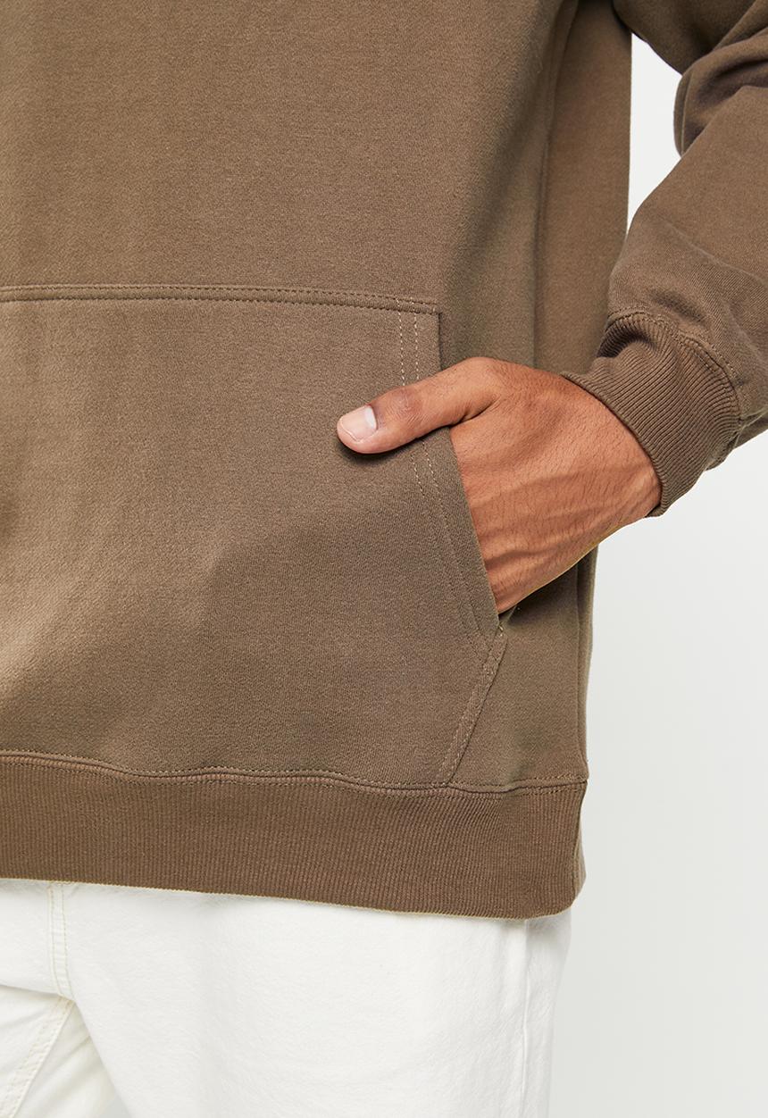 Factorie - Premium oversized graphic hoodie - bracken brown/unified worldwide