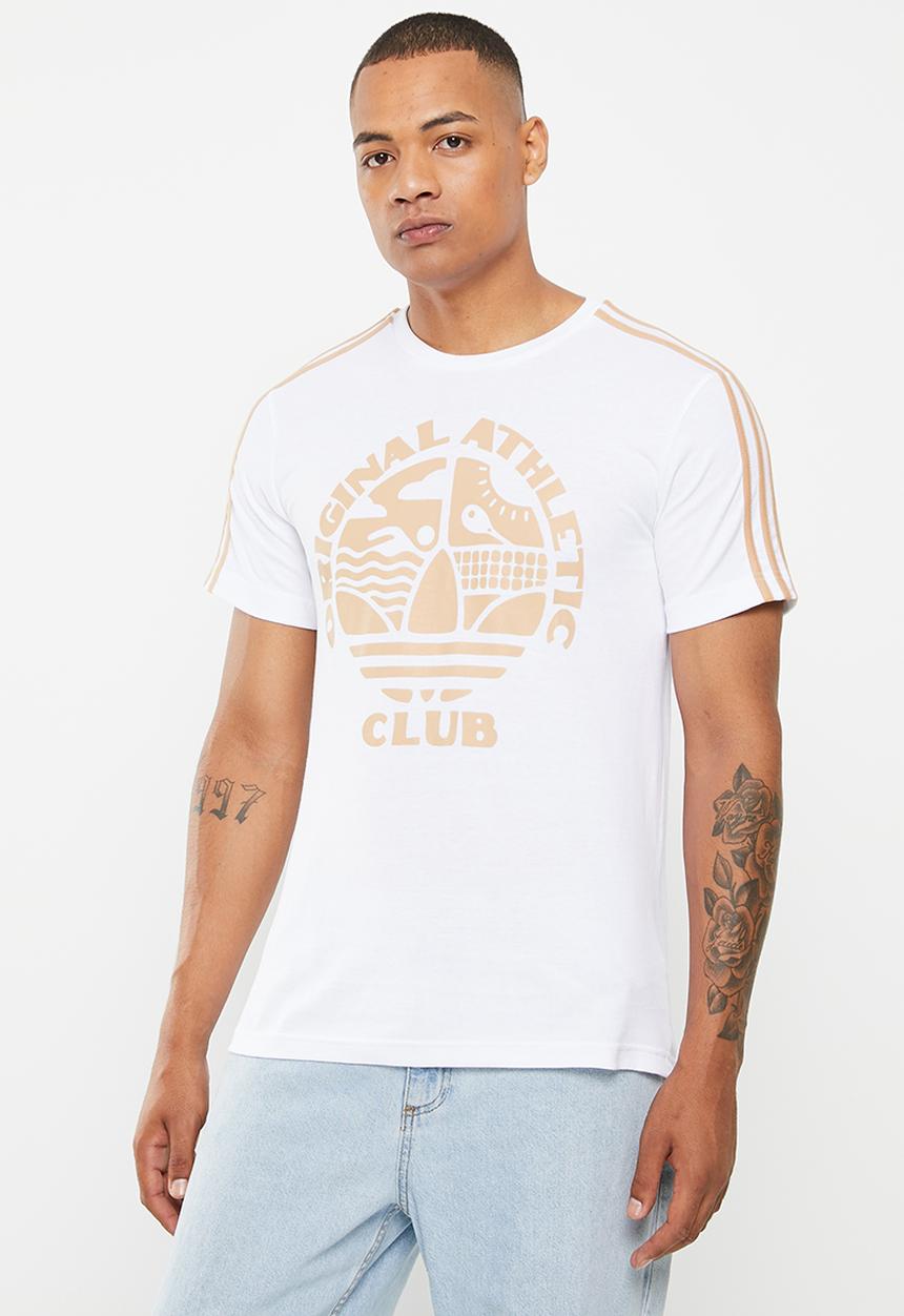 adidas Originals - Qac 3 stripe t m - white/magic beige