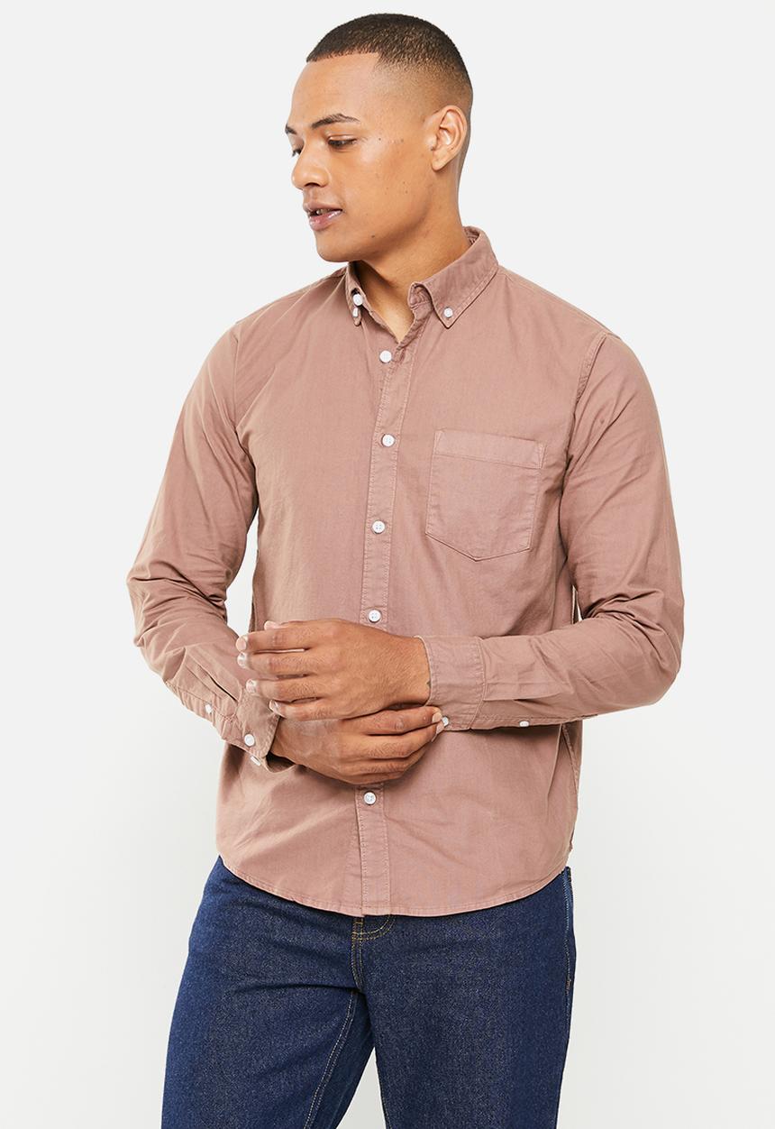 Cotton On - Mayfair long sleeve shirt - vintage burg 