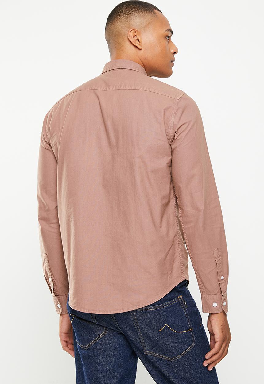 Cotton On - Mayfair long sleeve shirt - vintage burg 