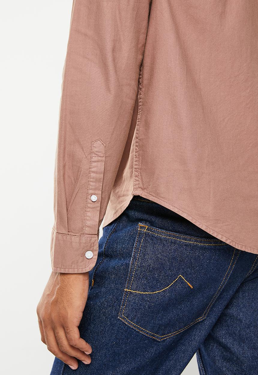 Cotton On - Mayfair long sleeve shirt - vintage burg 