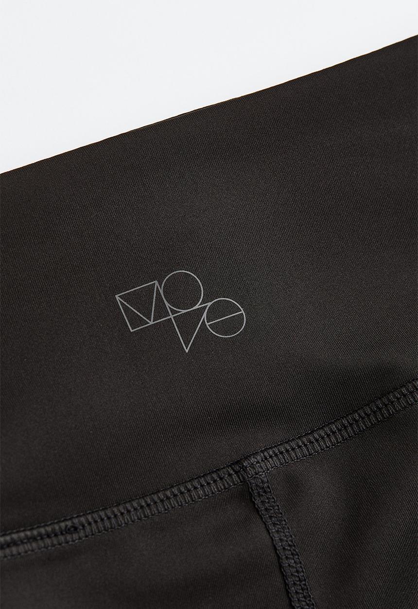 H&M - High waist sports tights - black