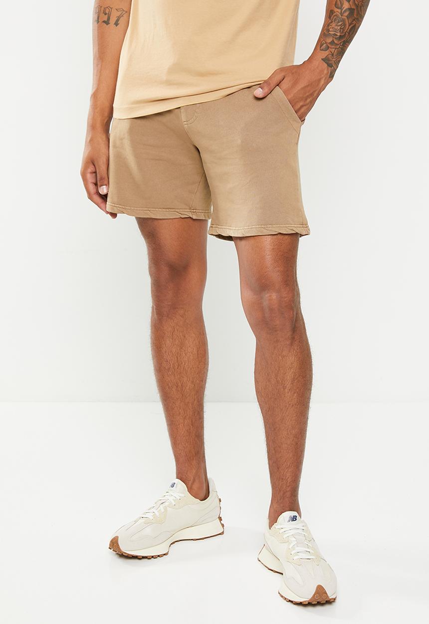Cotton On - Pigment fleece short - pigment taupe