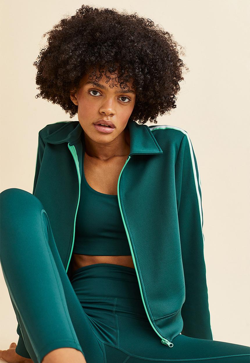 H&M - Medium support sports bra in drymove™ - dark turquoise