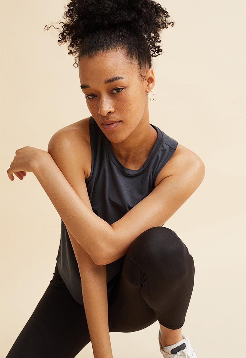 H&M - Sports vest top - dark grey