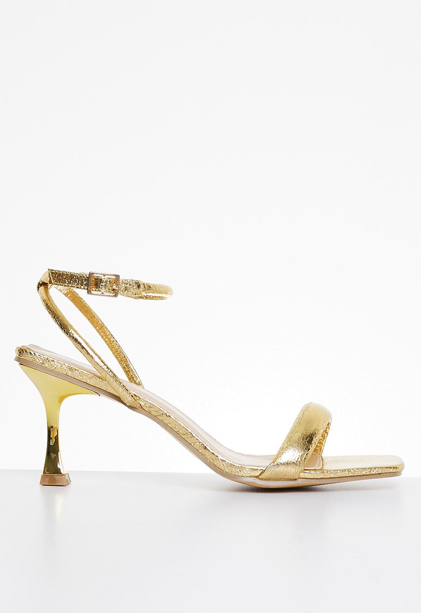 Superbalist - Robyn slingback block heel - gold