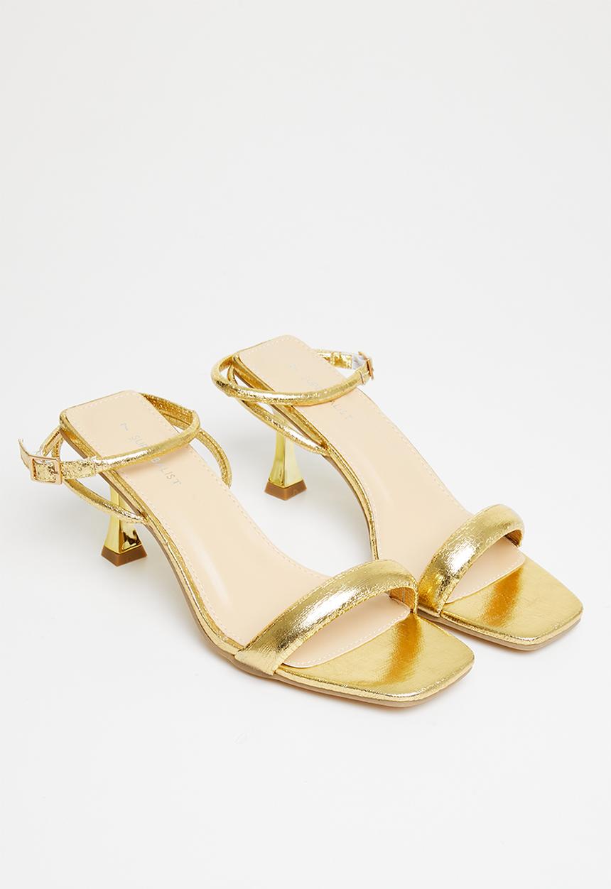 Superbalist - Robyn slingback block heel - gold