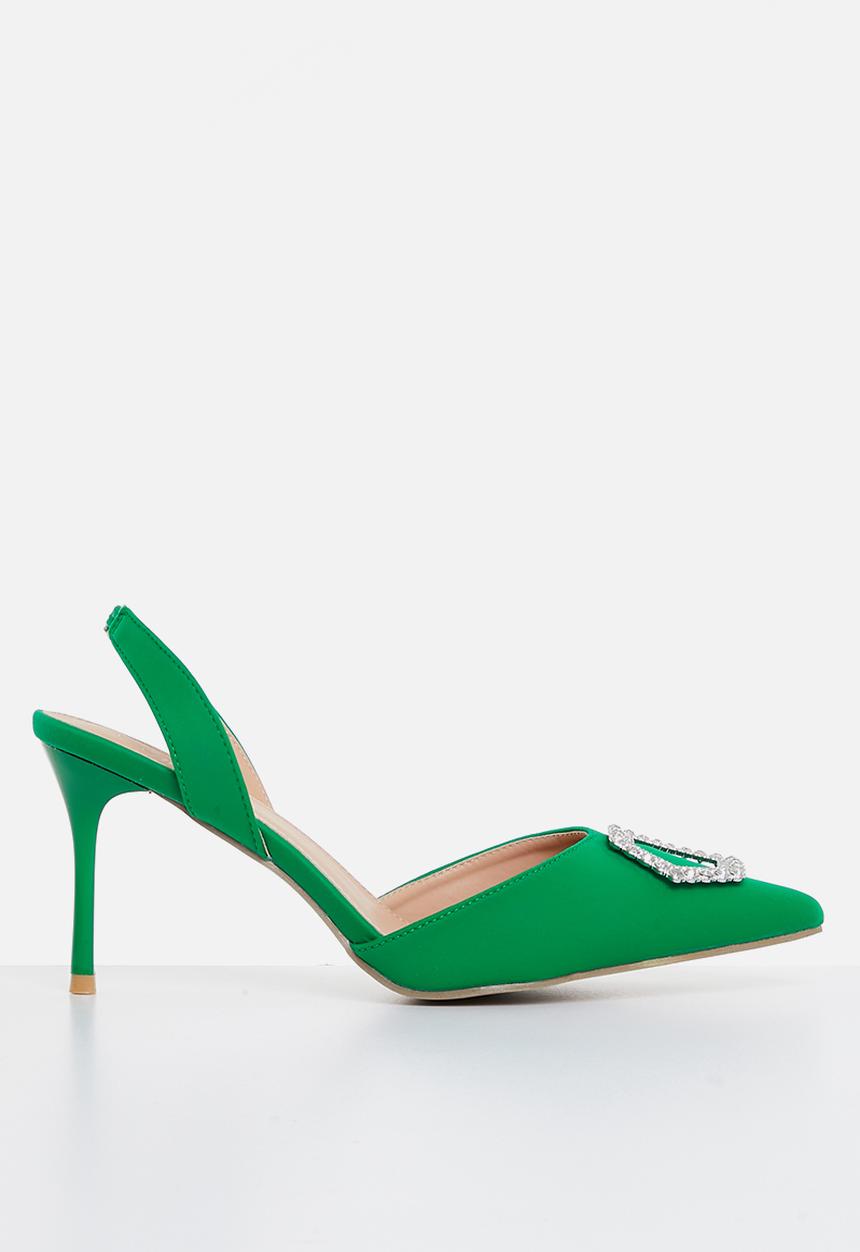 MILLA - Zuri slingback stiletto heel - green