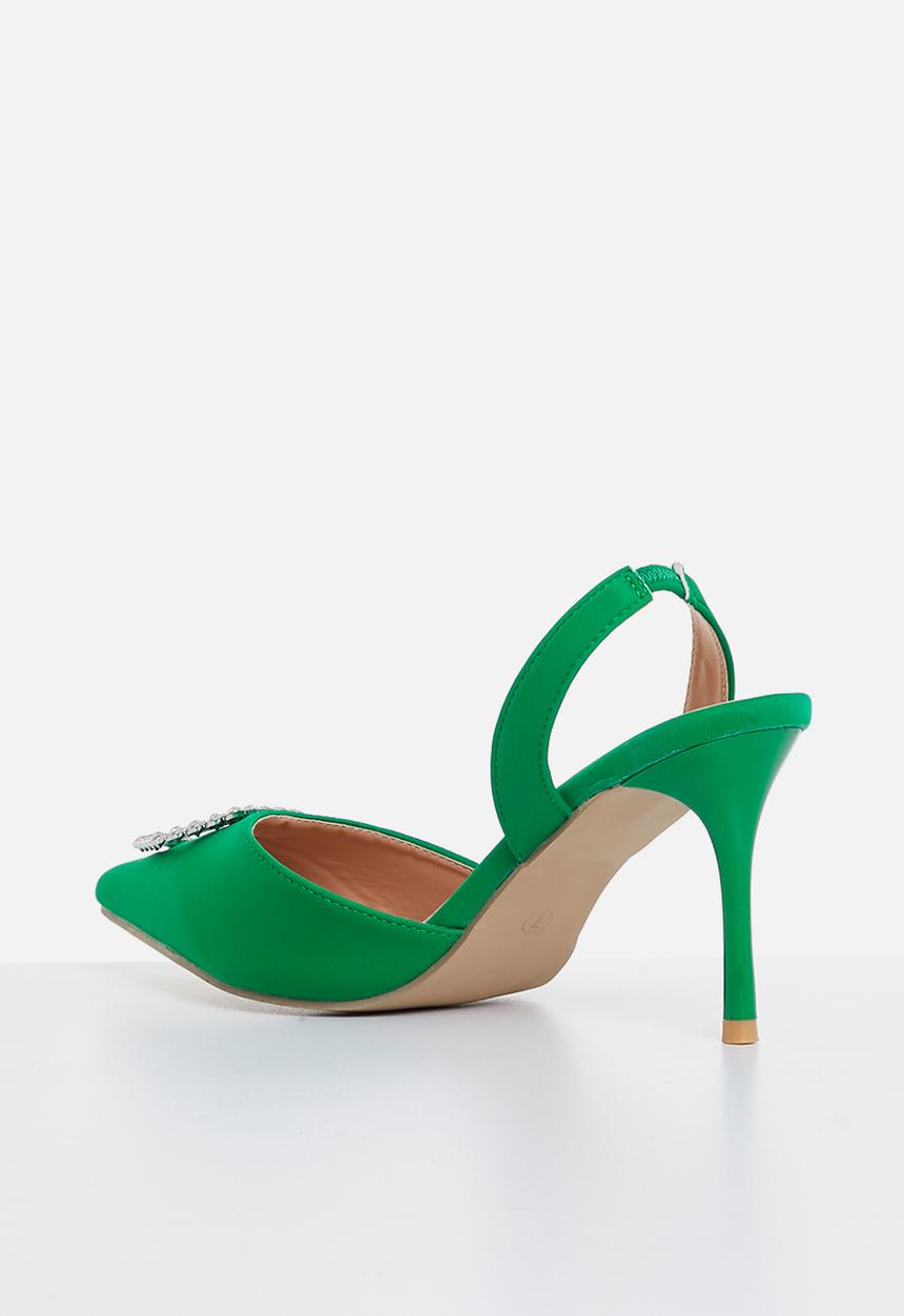 MILLA - Zuri slingback stiletto heel - green