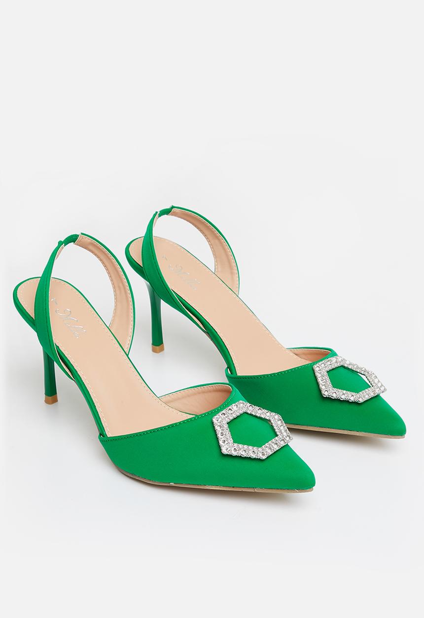 MILLA - Zuri slingback stiletto heel - green