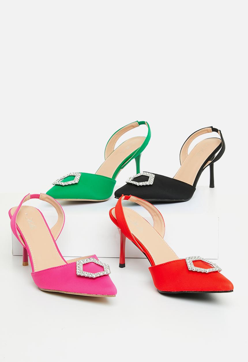 MILLA - Zuri slingback stiletto heel - green