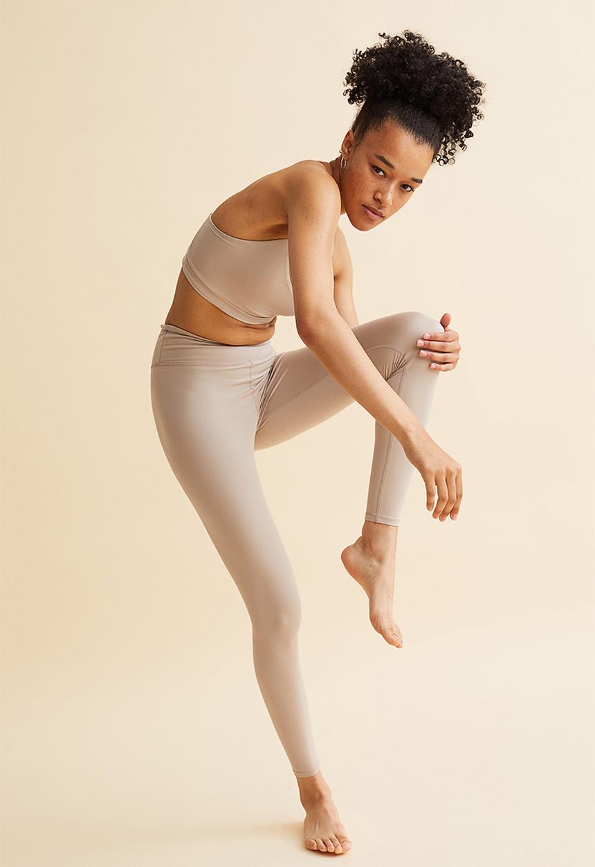 H&M - Super soft sports tights - beige