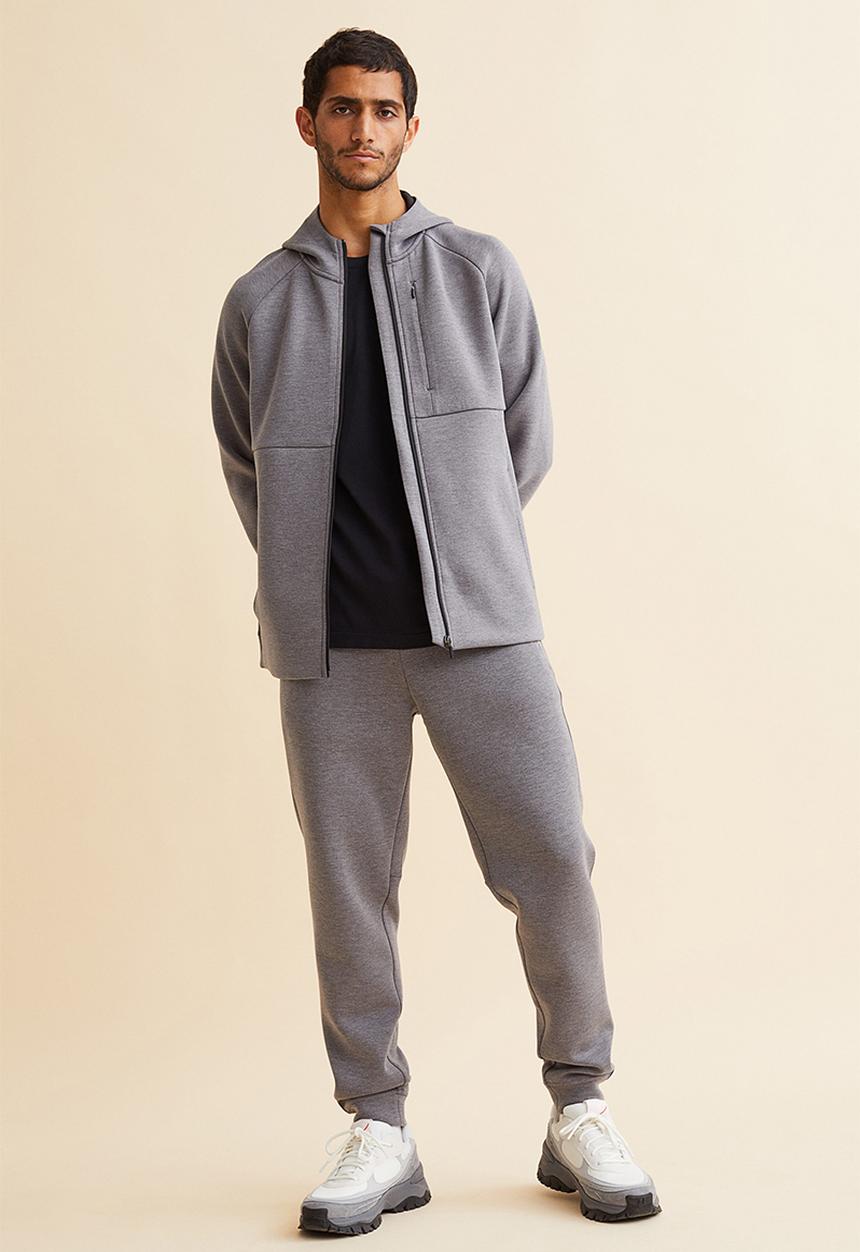 H&M - Fast-drying track pants - dark grey marl