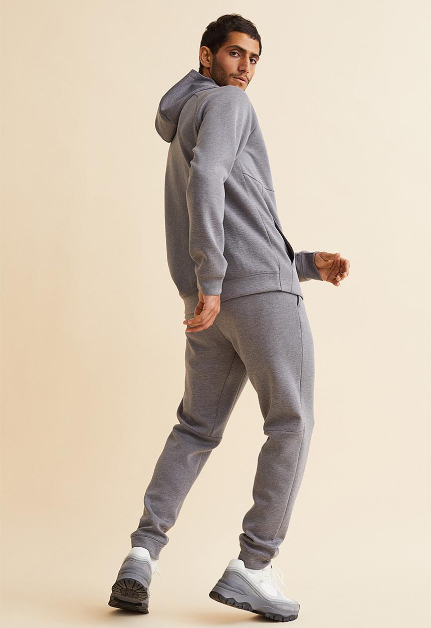H&M - Fast-drying track pants - dark grey marl