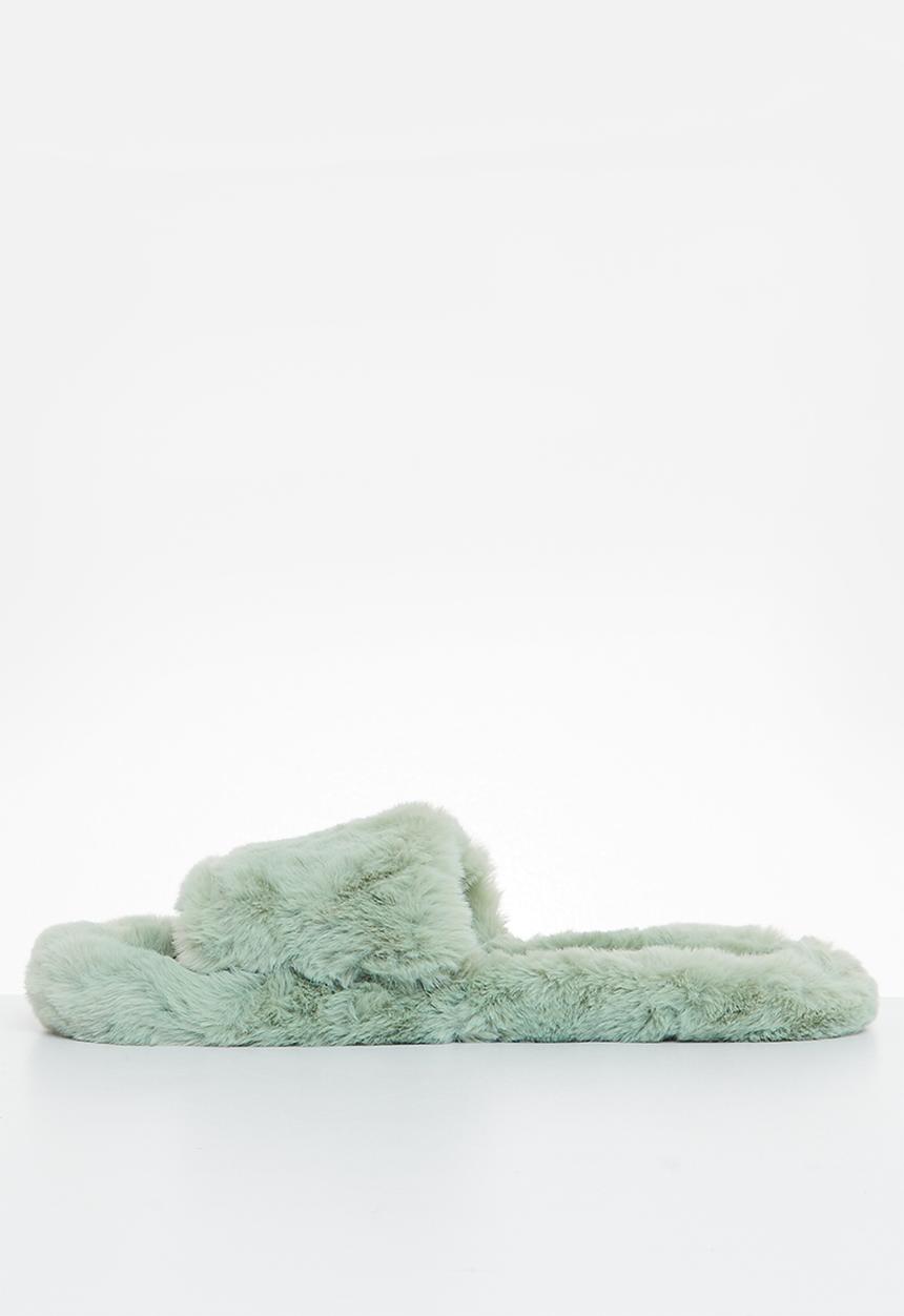 dailyfriday - Open toe soft touch slipper - sage