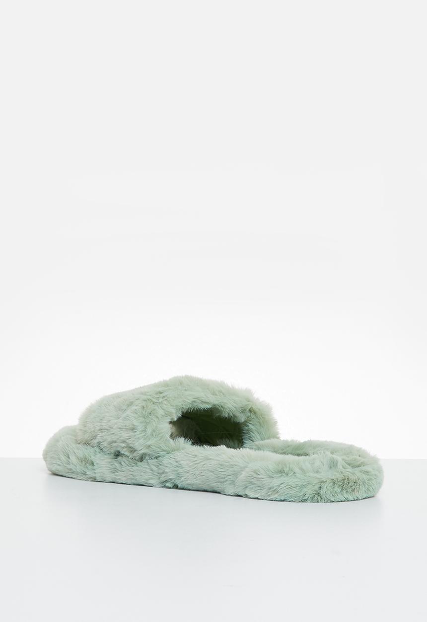 dailyfriday - Open toe soft touch slipper - sage