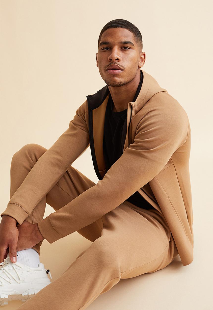 H&M - Fast-drying track pants - beige