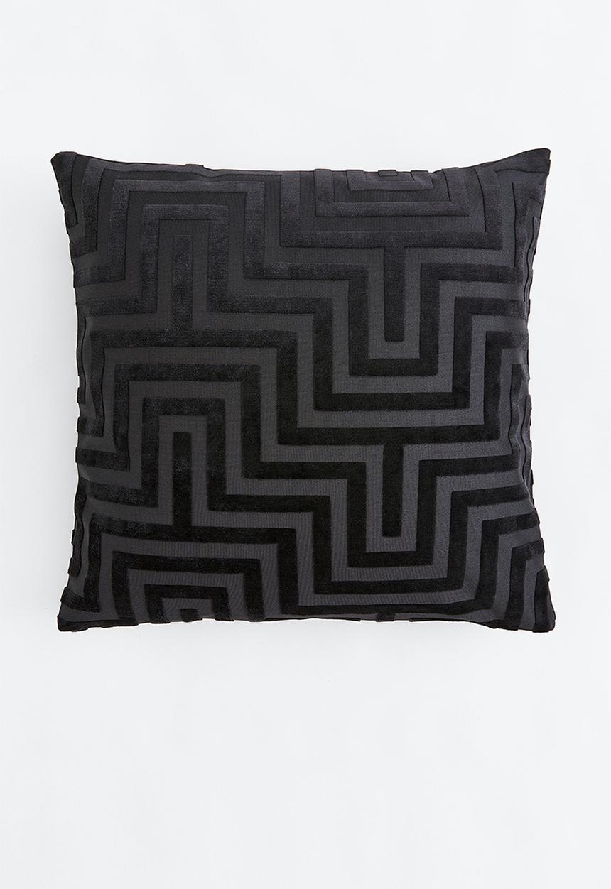 H&M - Velvet cushion cover - grey