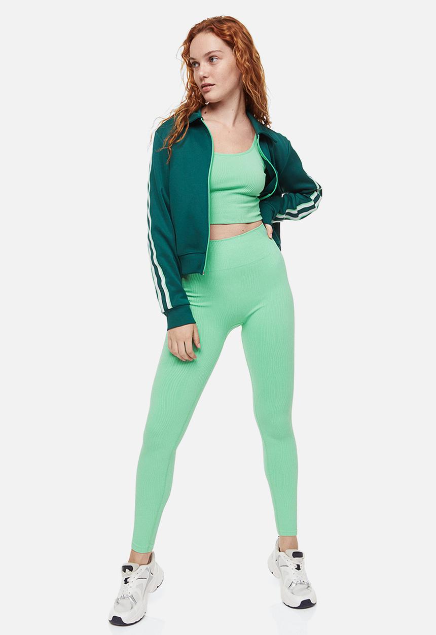 H&M - Seamless sports tights - mint green