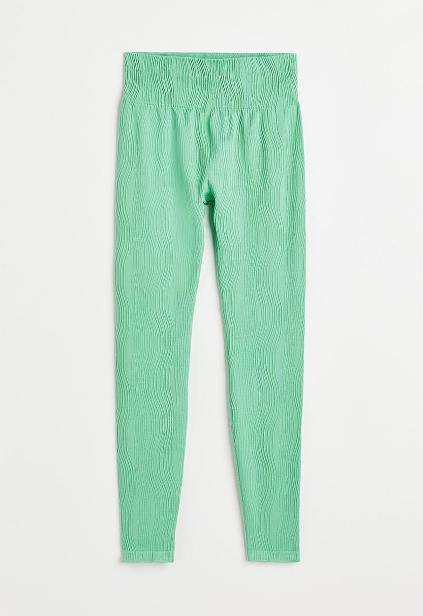 H&M - Seamless sports tights - mint green