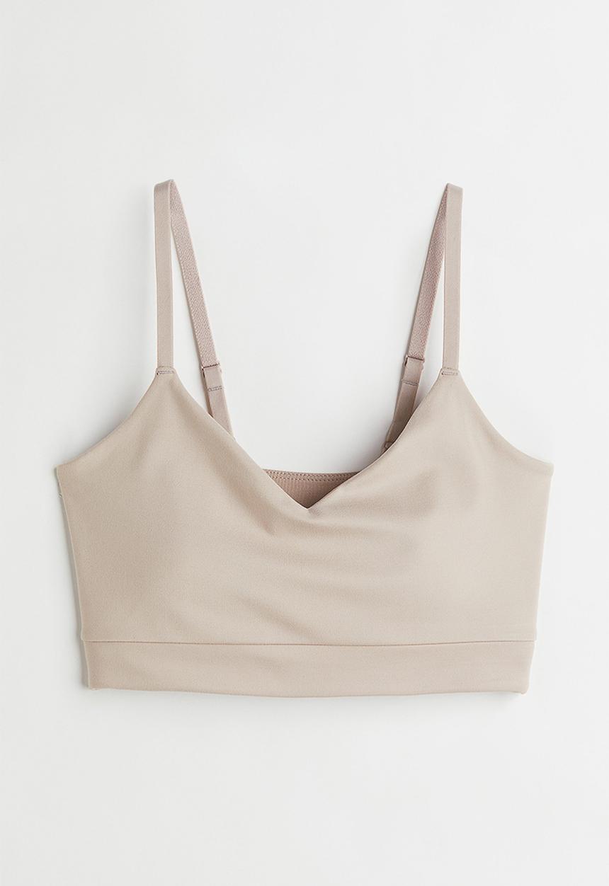 H&M - Light support sports bra in softmove™ - light beige