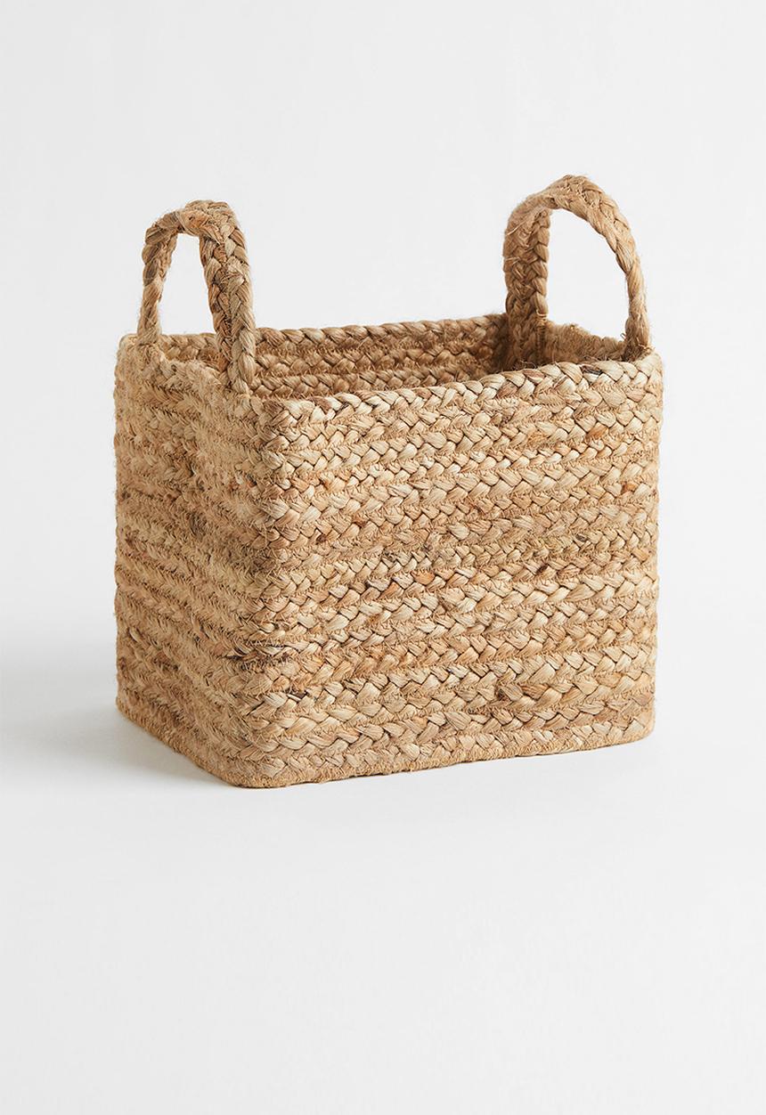 H&M - Small jute storage basket - beige