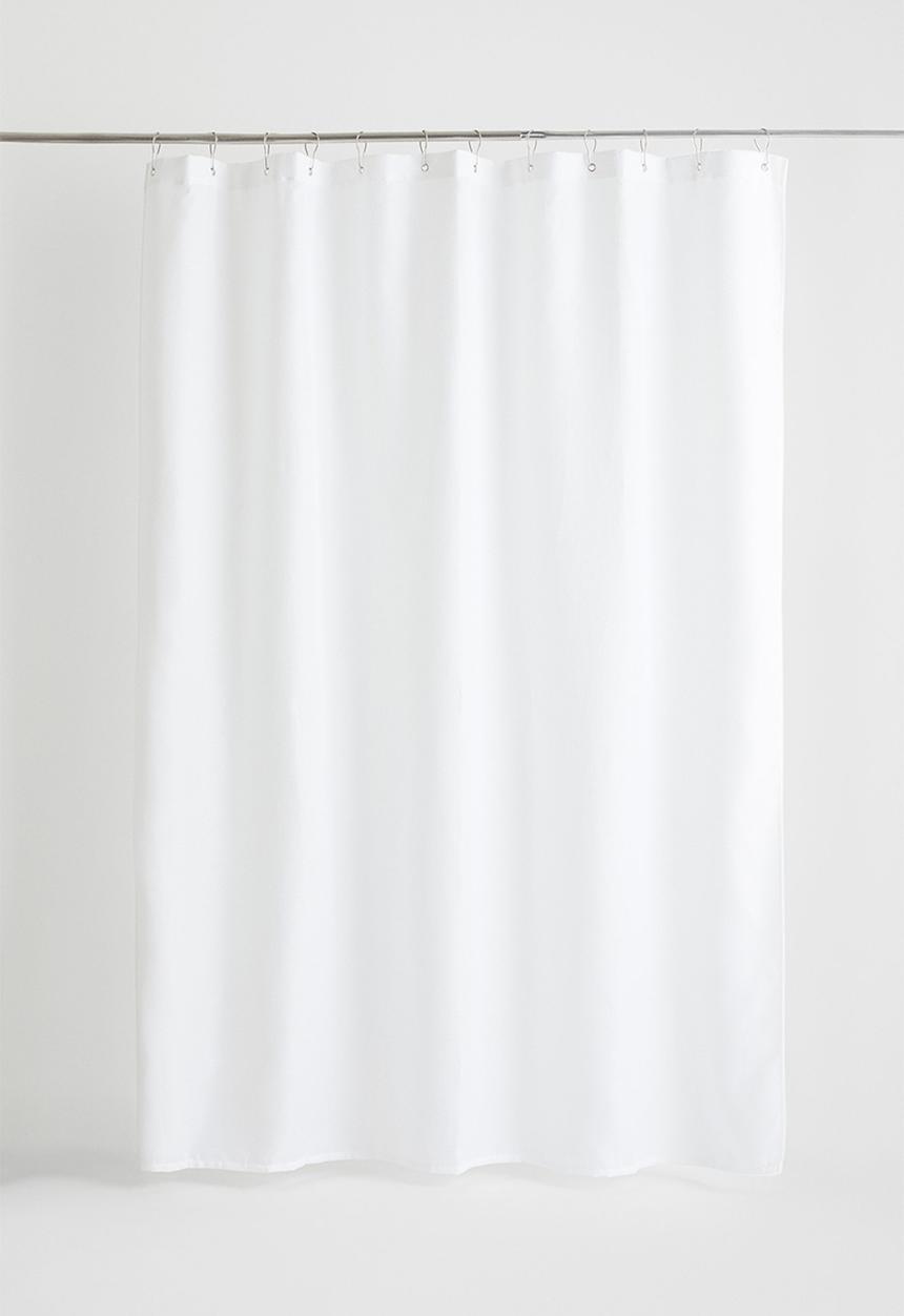 H&M - Waffled shower curtain - white